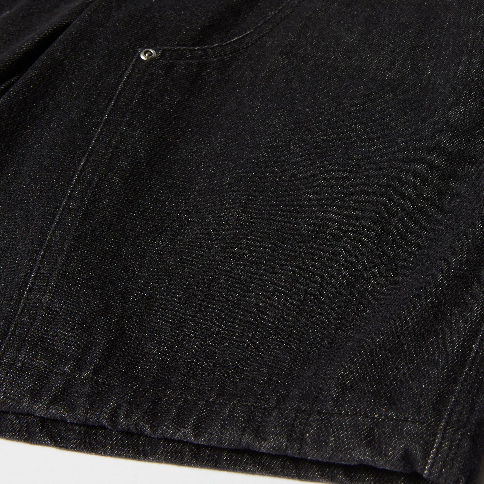 HUF H DOUBLE KNEE DENIM SHORT BLACK