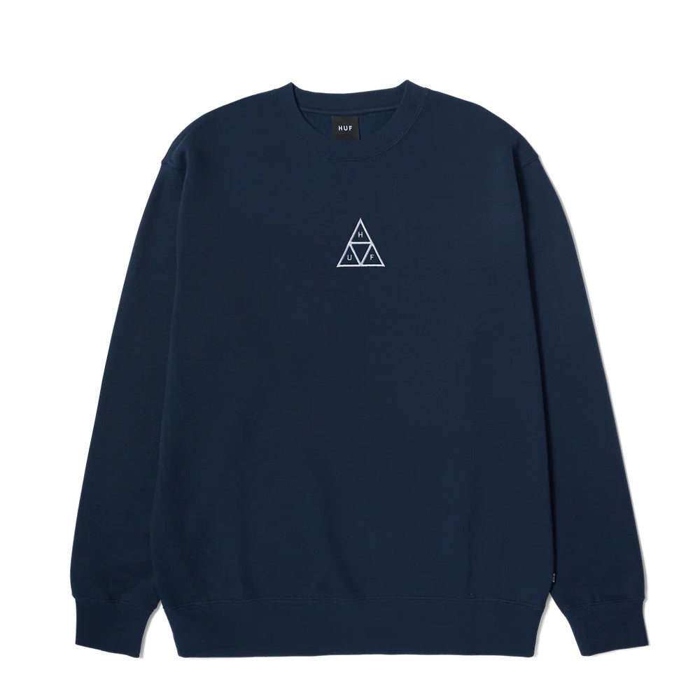 HUF SET TT CREWNECK NAVY
