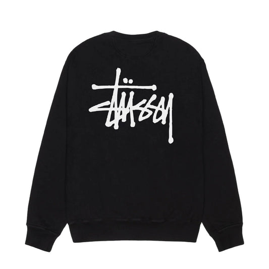 STUSSY BASIC STUSSY CREW BLACK