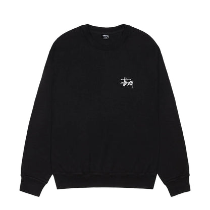 STUSSY BASIC STUSSY CREW BLACK