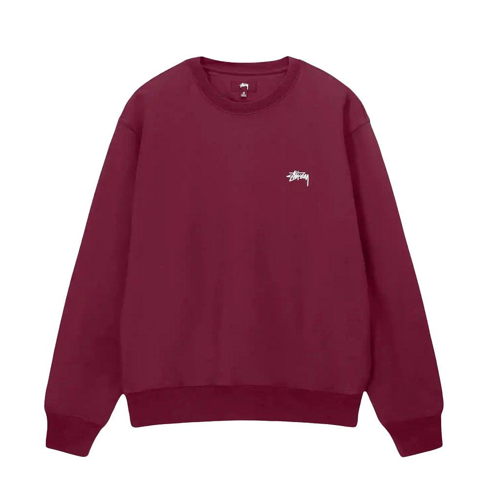 Stock Logo Crew Burgundy