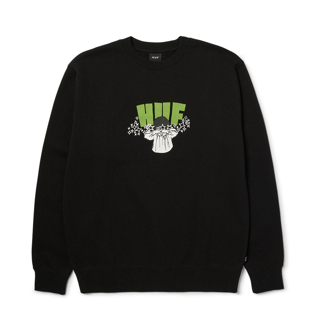 HUF DAZED CREWNECK BLACK
