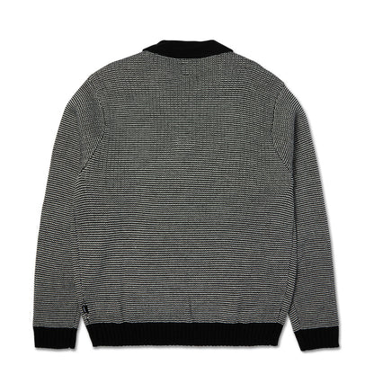 HUF MEGABLAST WAFFLE SWEATER  BLACK