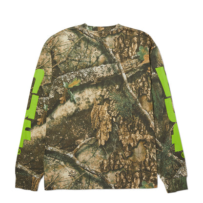 HUF X REALTREE MEGABLAST LS TEE GREEN CAMO