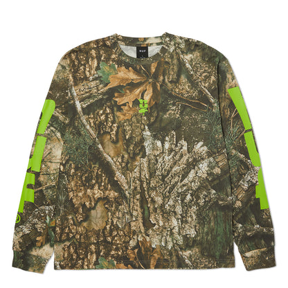 HUF X REALTREE MEGABLAST LS TEE GREEN CAMO