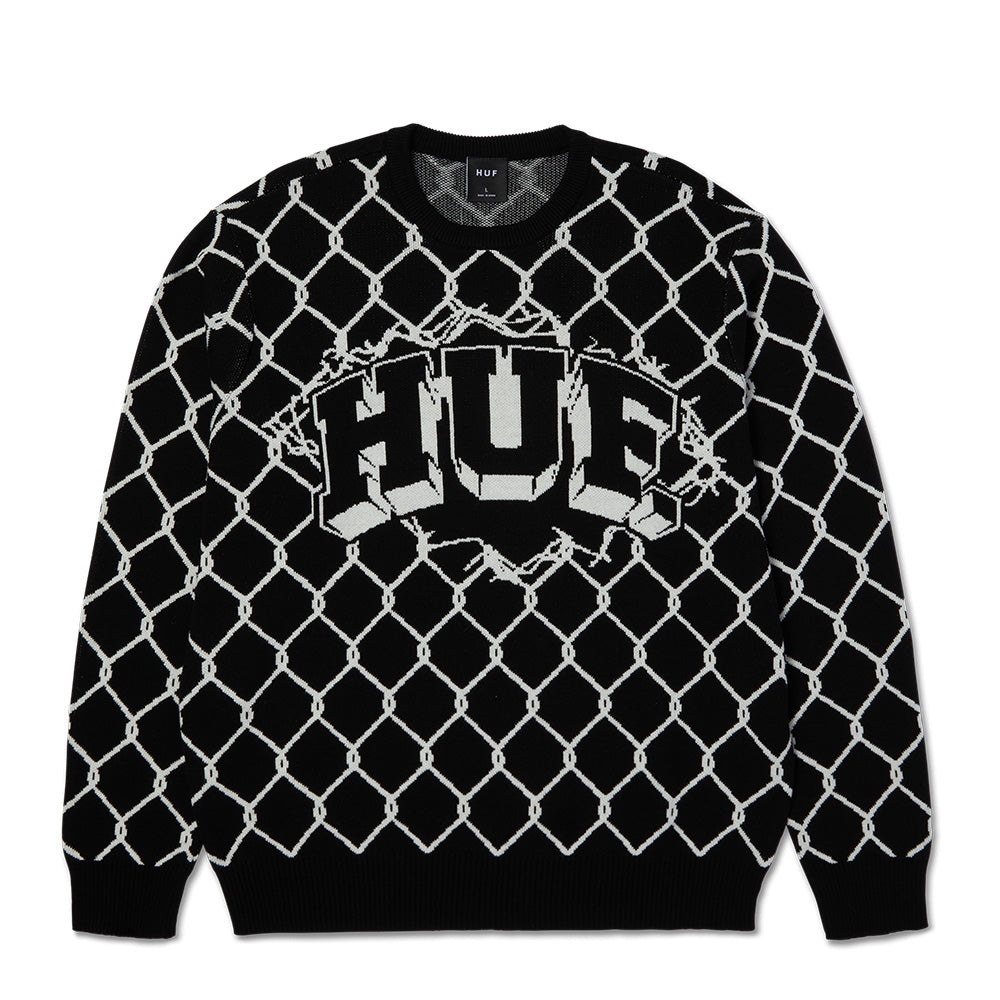 HUF BREAKTHROUGH SWEATER BLACK