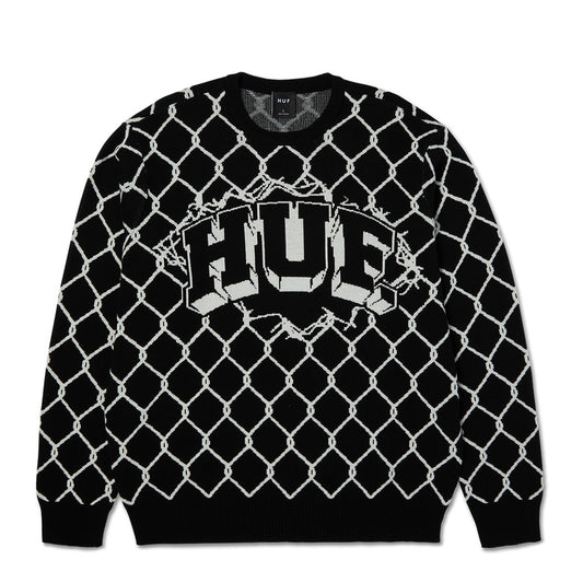 HUF BREAKTHROUGH SWEATER BLACK