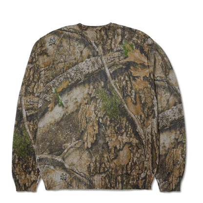HUF X REALTREE SWEATER GREEN CAMO