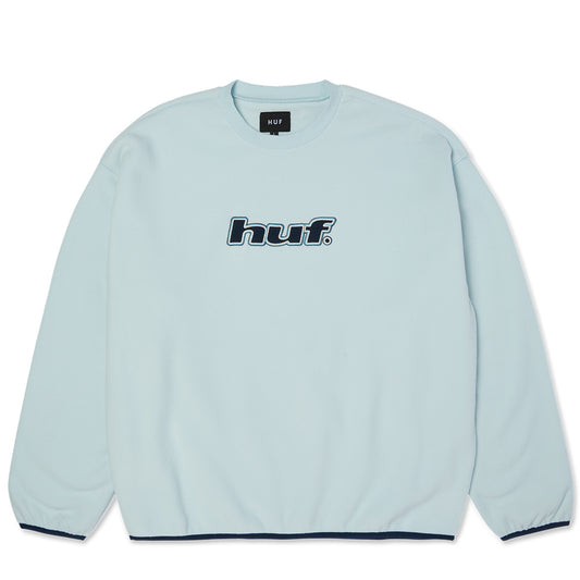 HUF H DOT FLEECE CREWNECK LIGHT BLUE