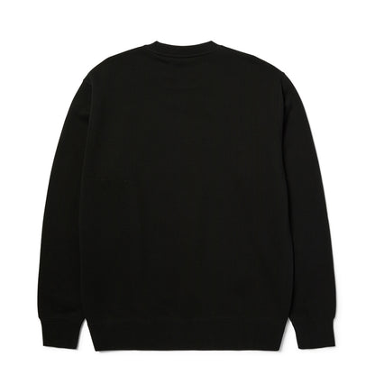HUF ARCH APPLIQUE CREWNECK BLACK