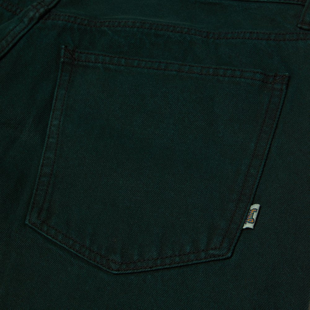 HUF CROMER WASHED PANT DARK GREEN