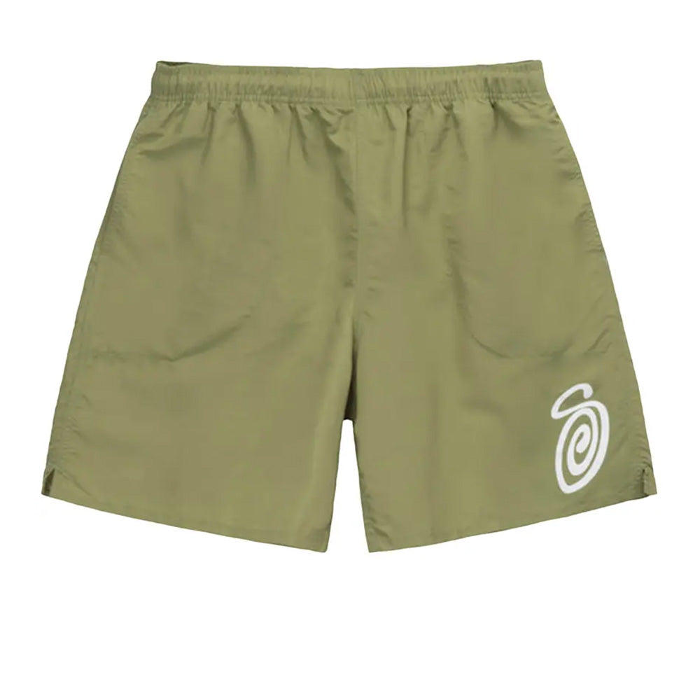 Curly S Water Short Green