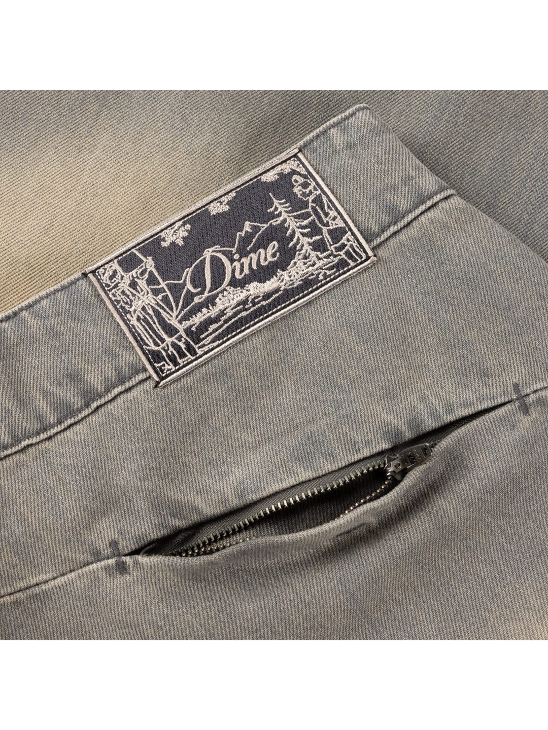Tech Denim Shorts Grey