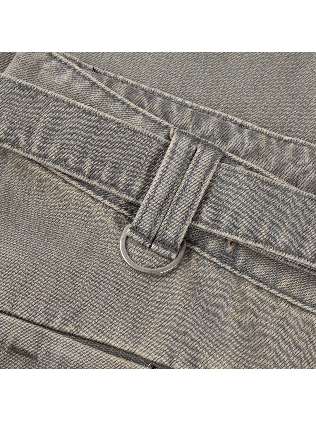 Tech Denim Shorts Grey