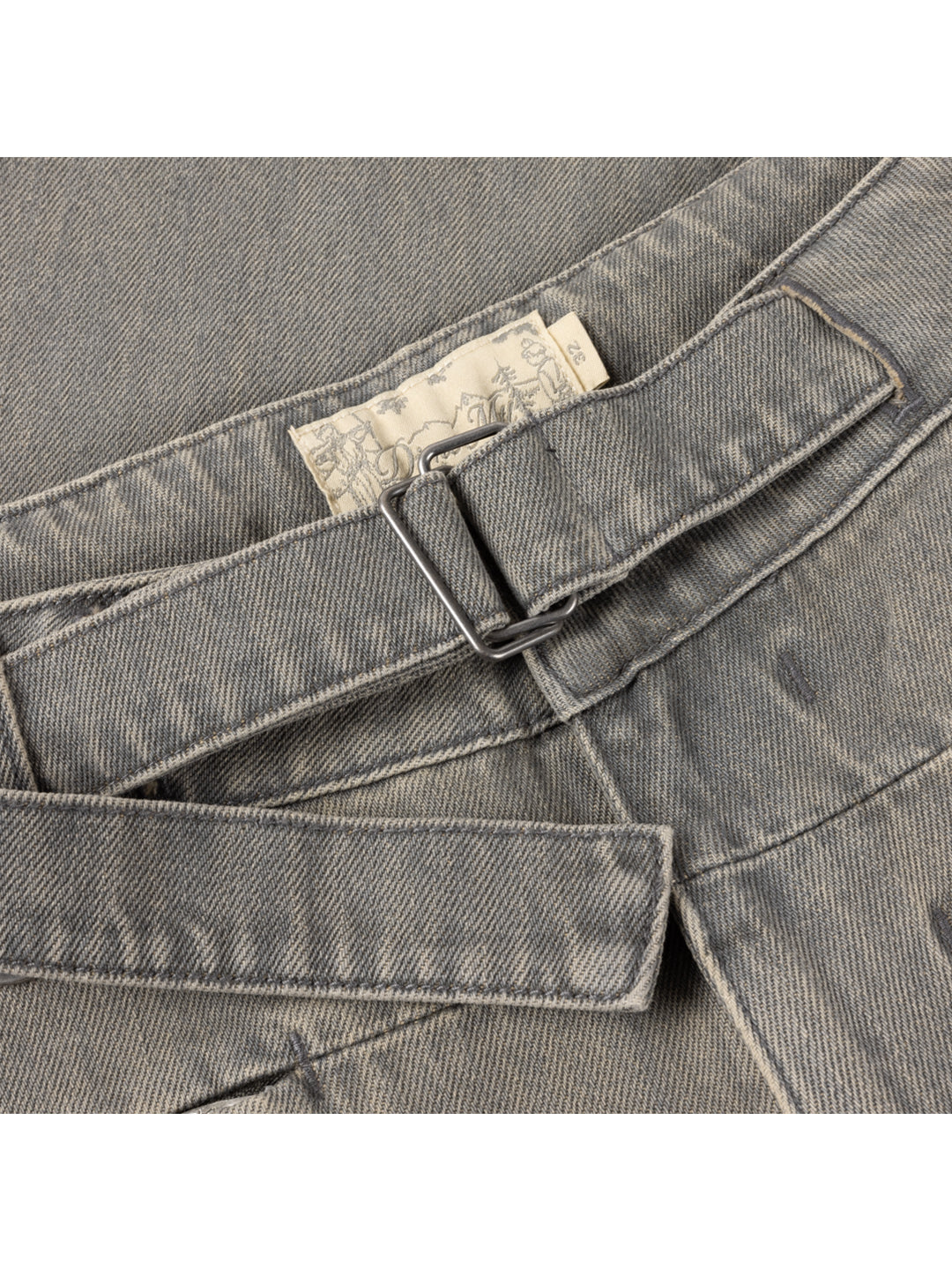 Tech Denim Shorts Grey
