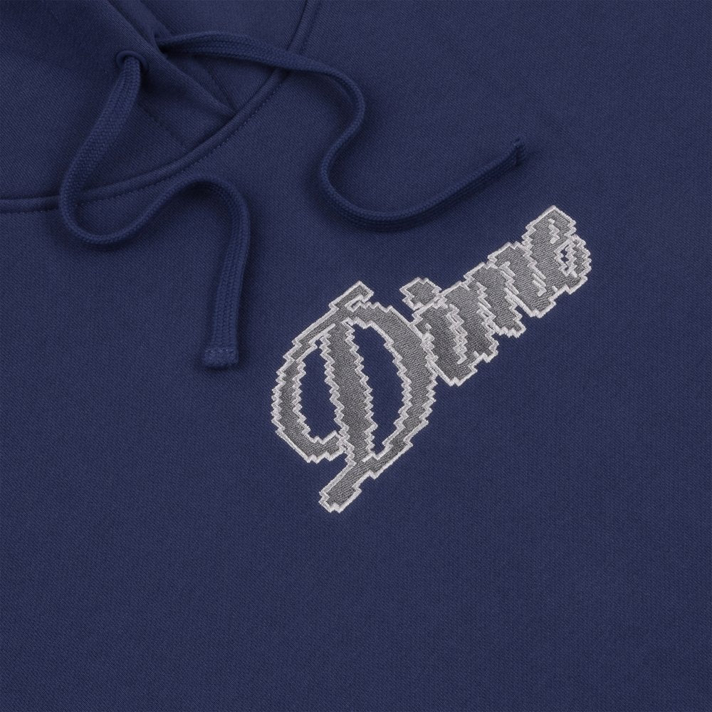 DIME PIXEL CURSIVE HOODIE NAVY