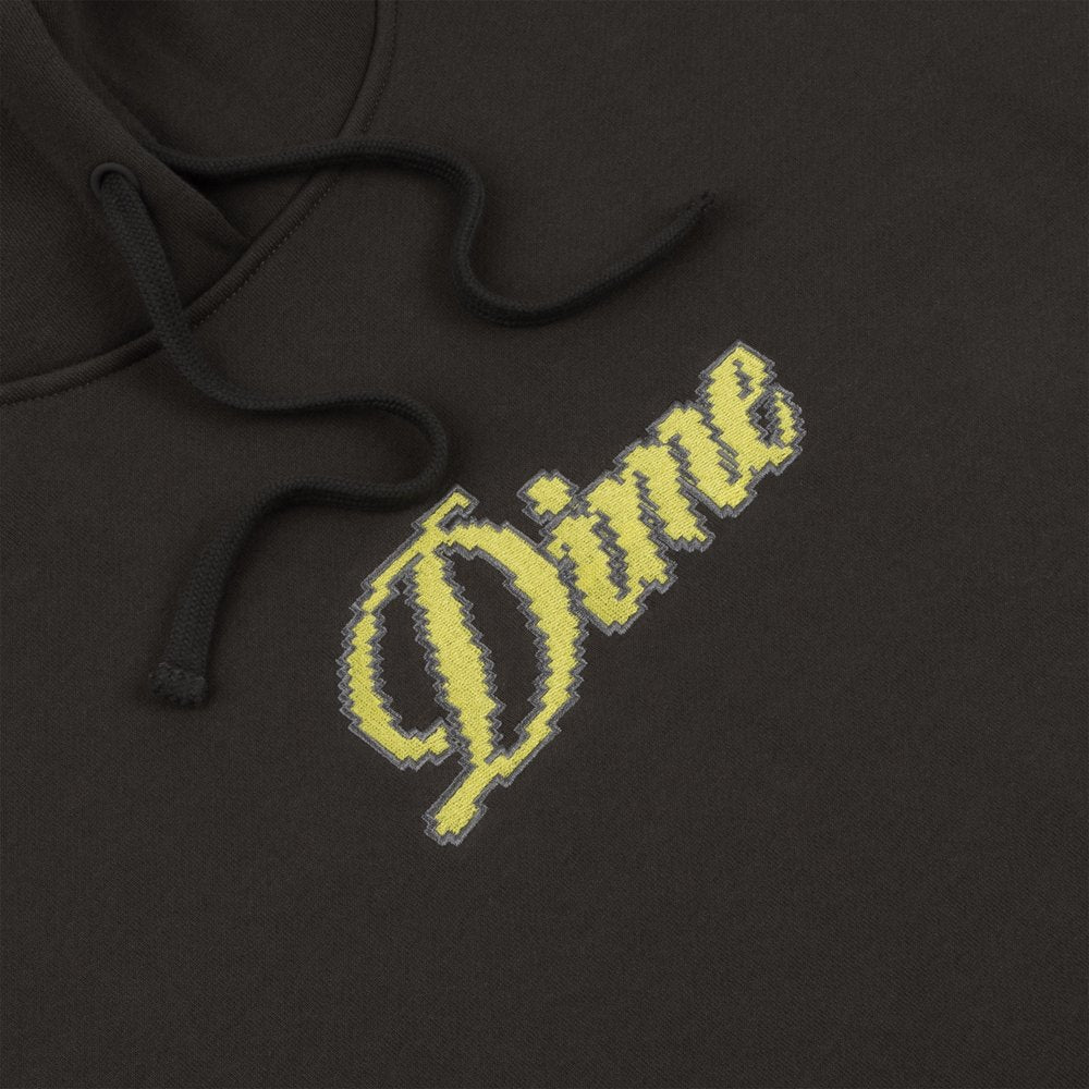 DIME PIXEL CURSIVE HOODIE BLACK