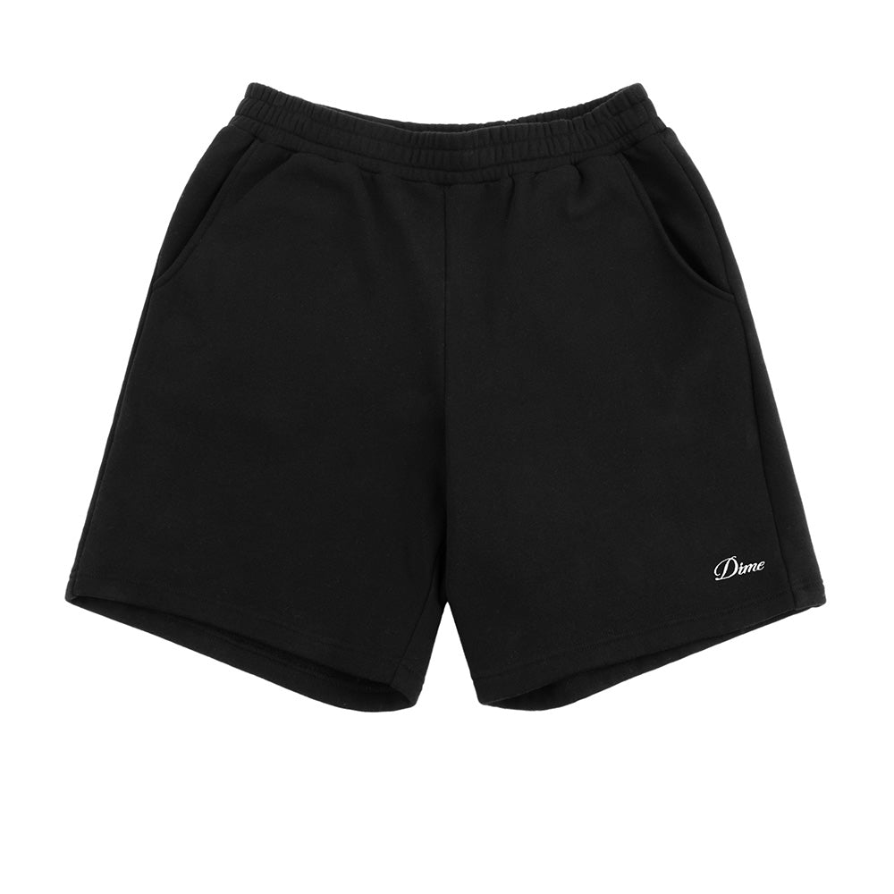 DIME CURSIVE SMALL LOGO SWEATSHORTS BLACK