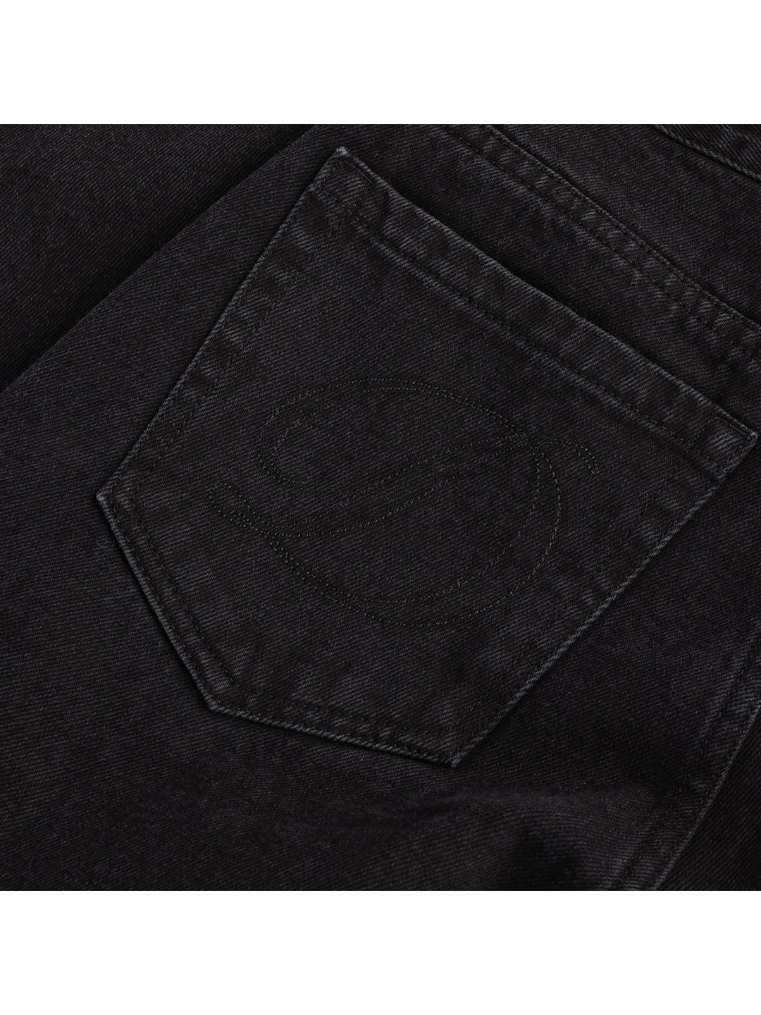 Women's Baggy Denim Pants Black