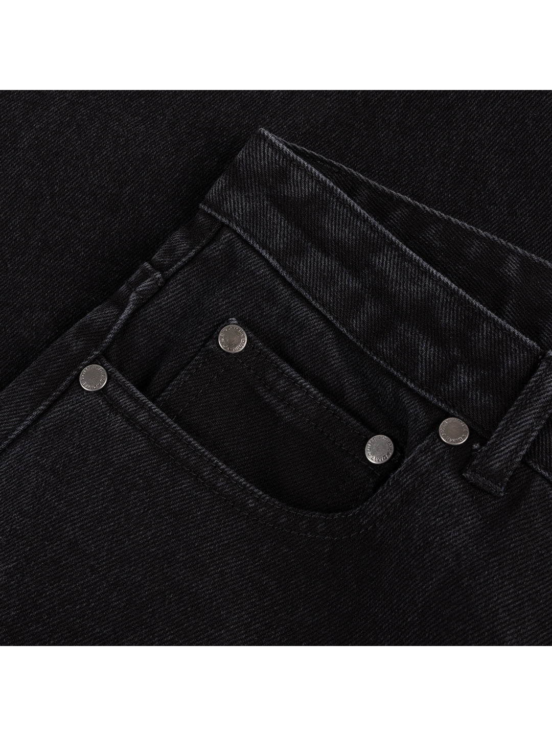 Women's Baggy Denim Pants Black