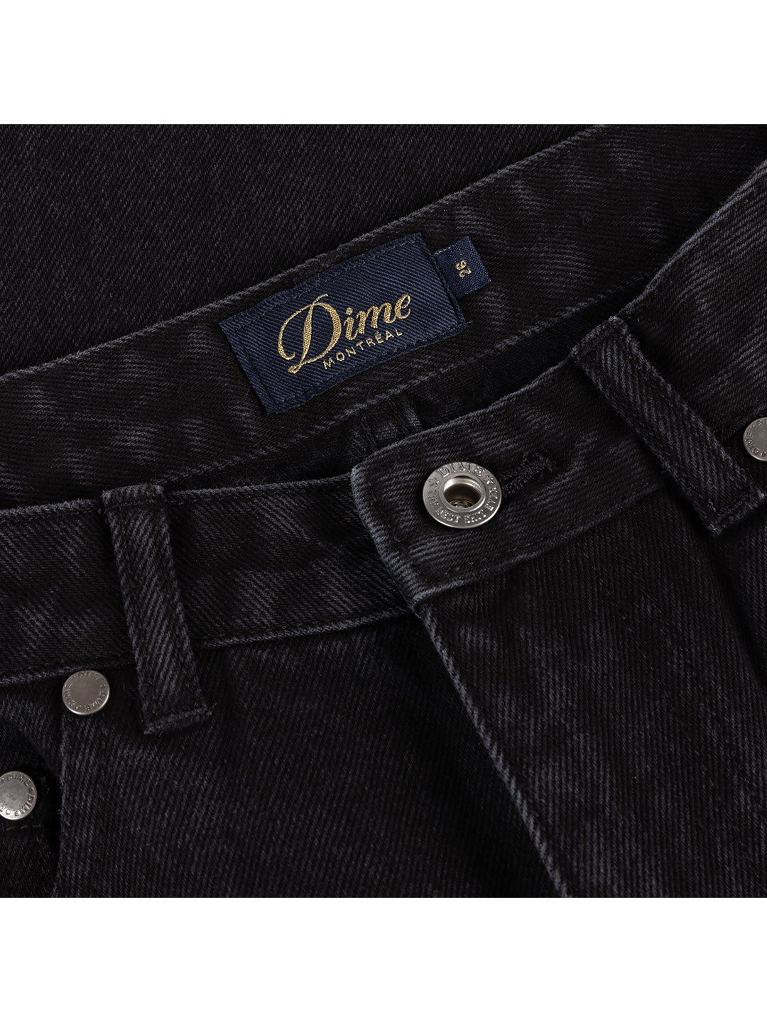 Women's Baggy Denim Pants Black