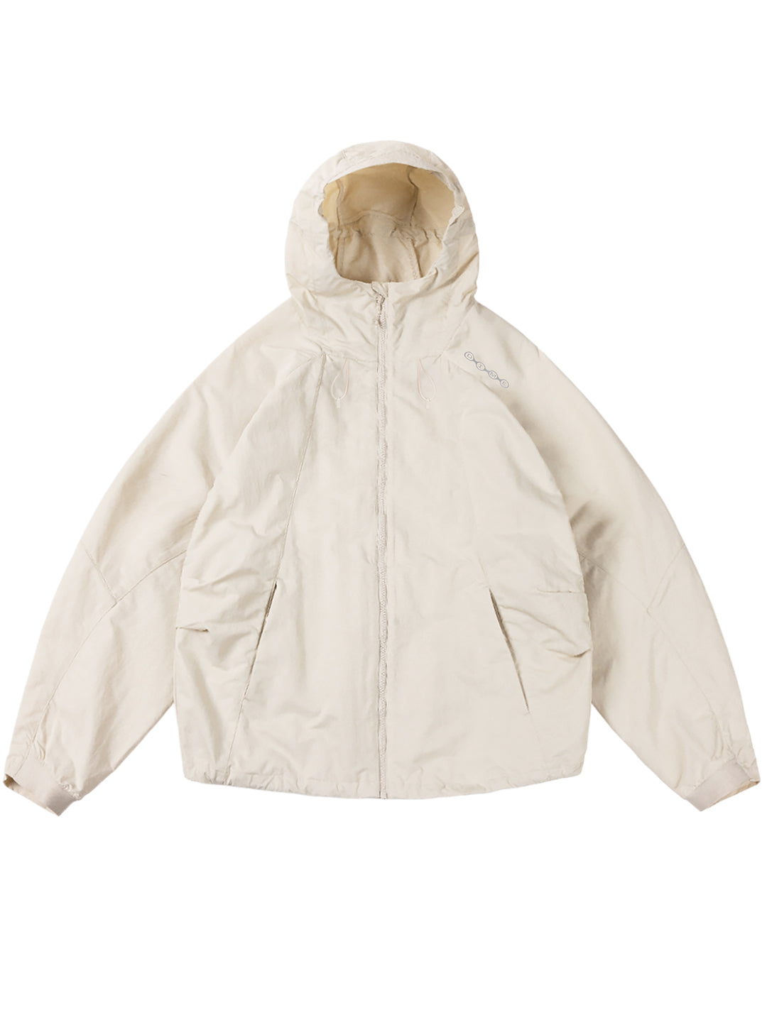 Crinkled Tech Windbreaker Cream