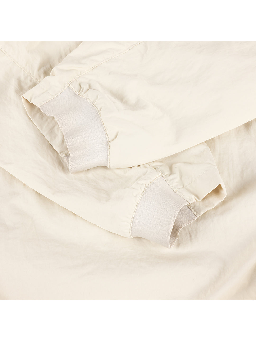Crinkled Tech Windbreaker Cream