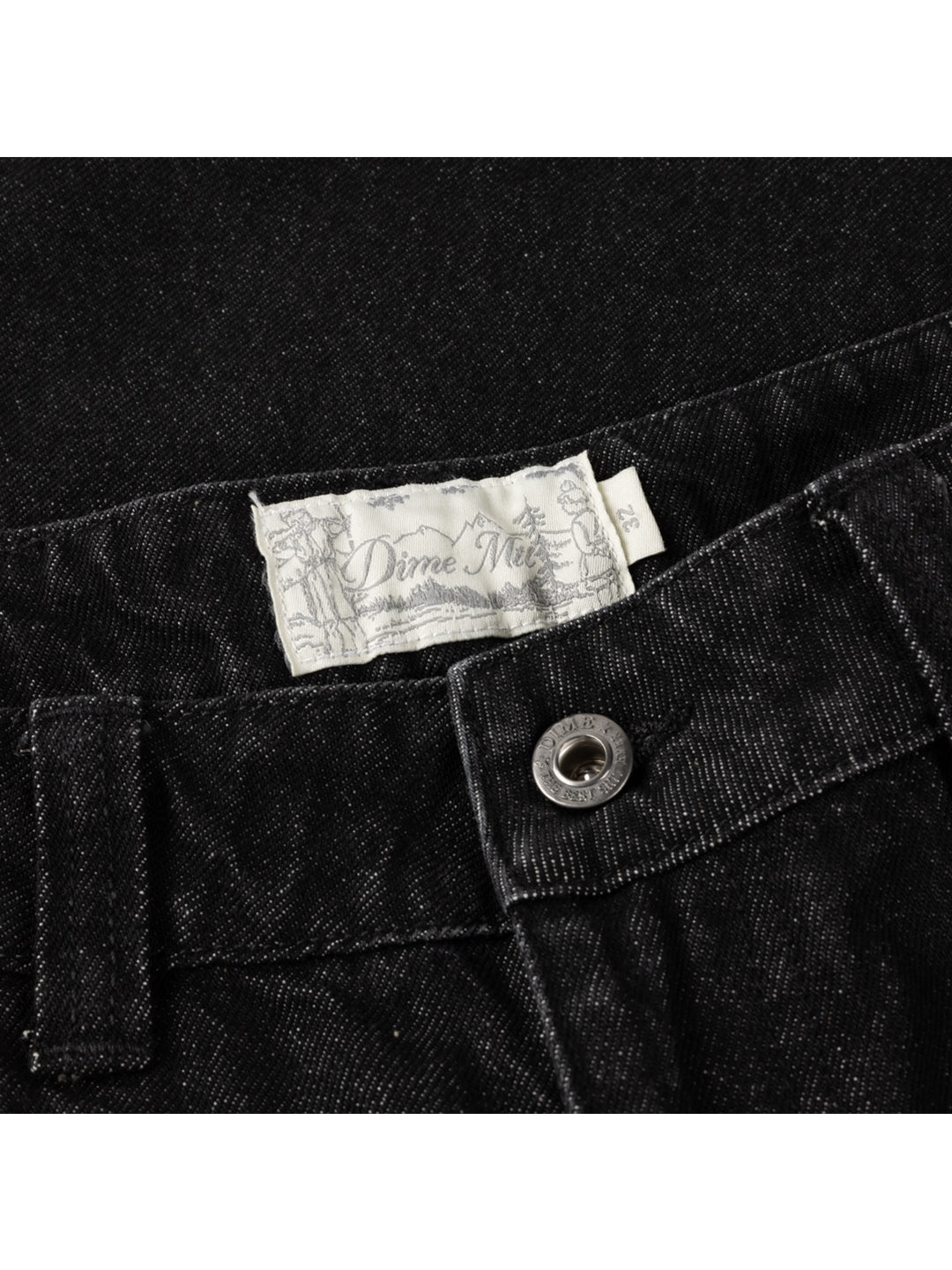 Baggy Denim Pants Black