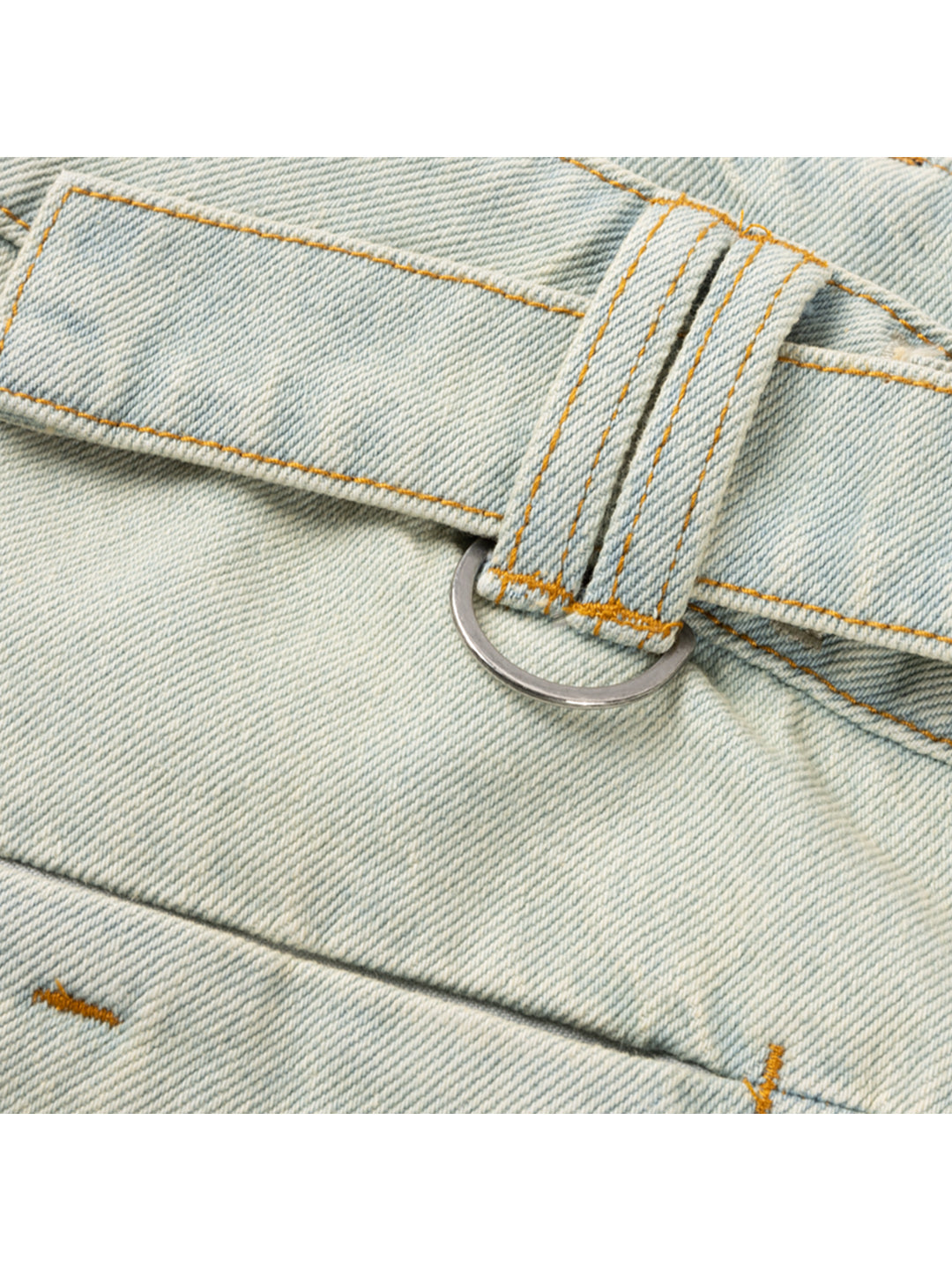 Tech Denim Shorts Light Blue