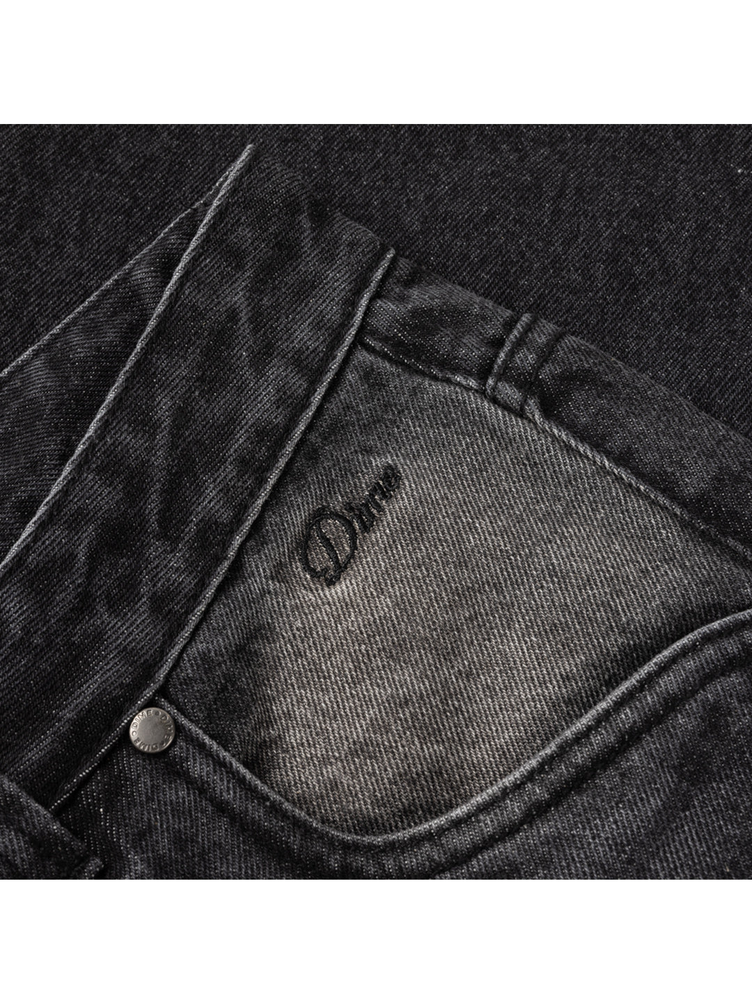 Relaxed Denim Pants Black