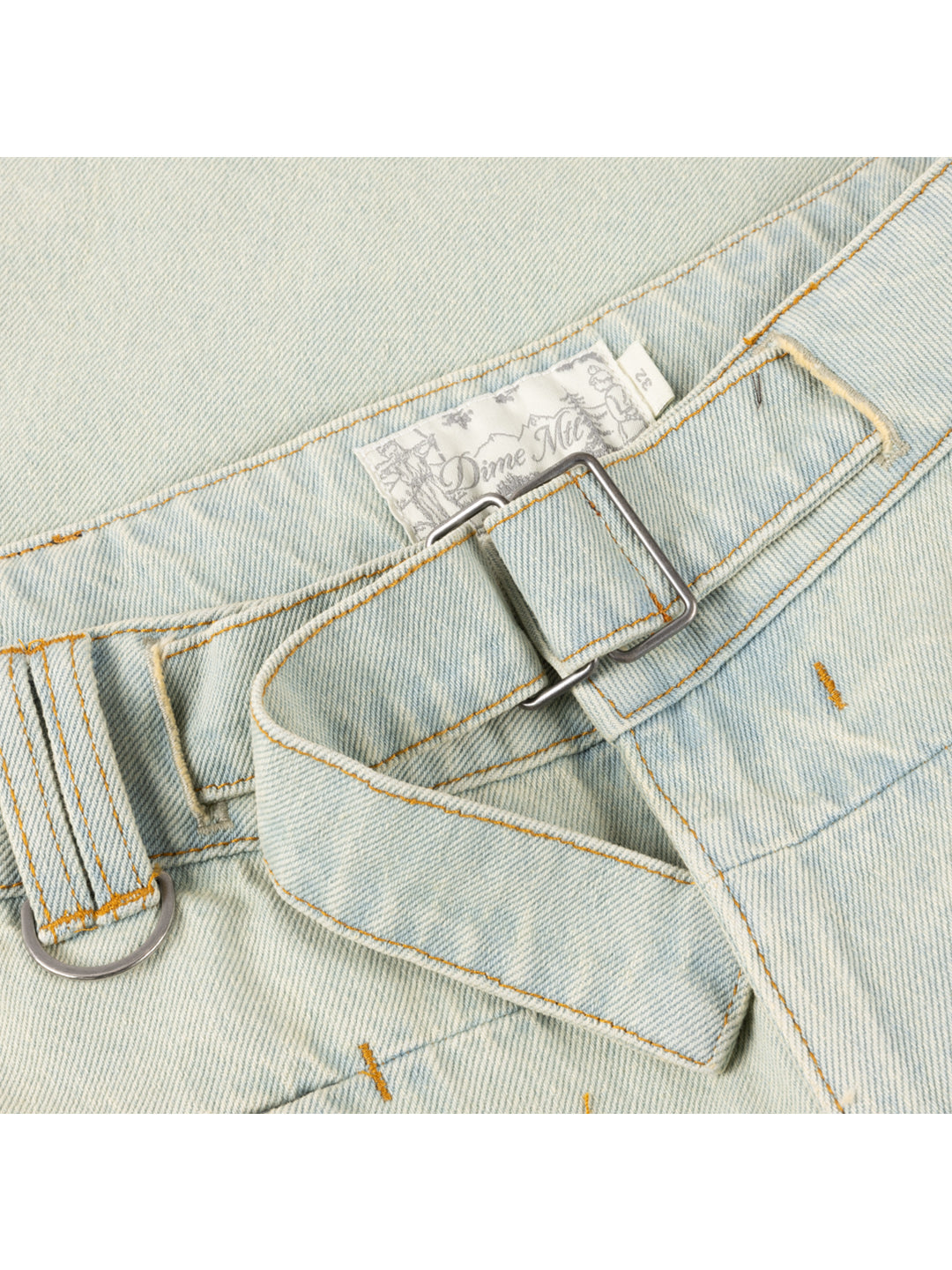 Tech Denim Shorts Light Blue