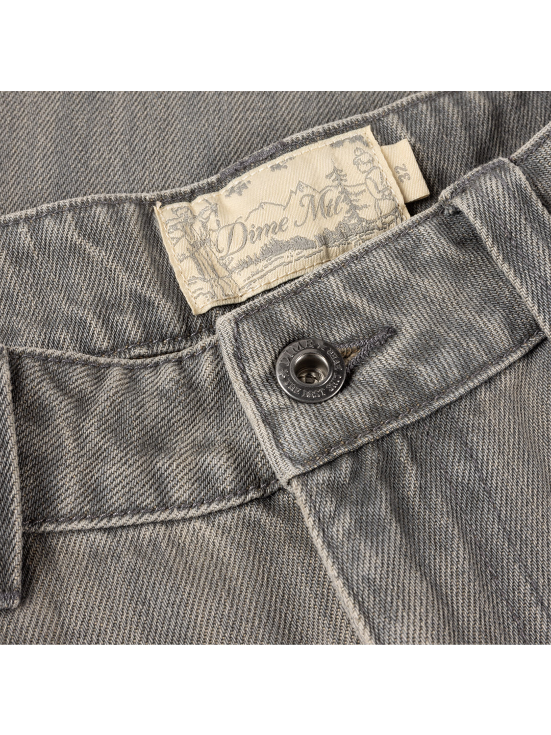Baggy Denim Pants Grey