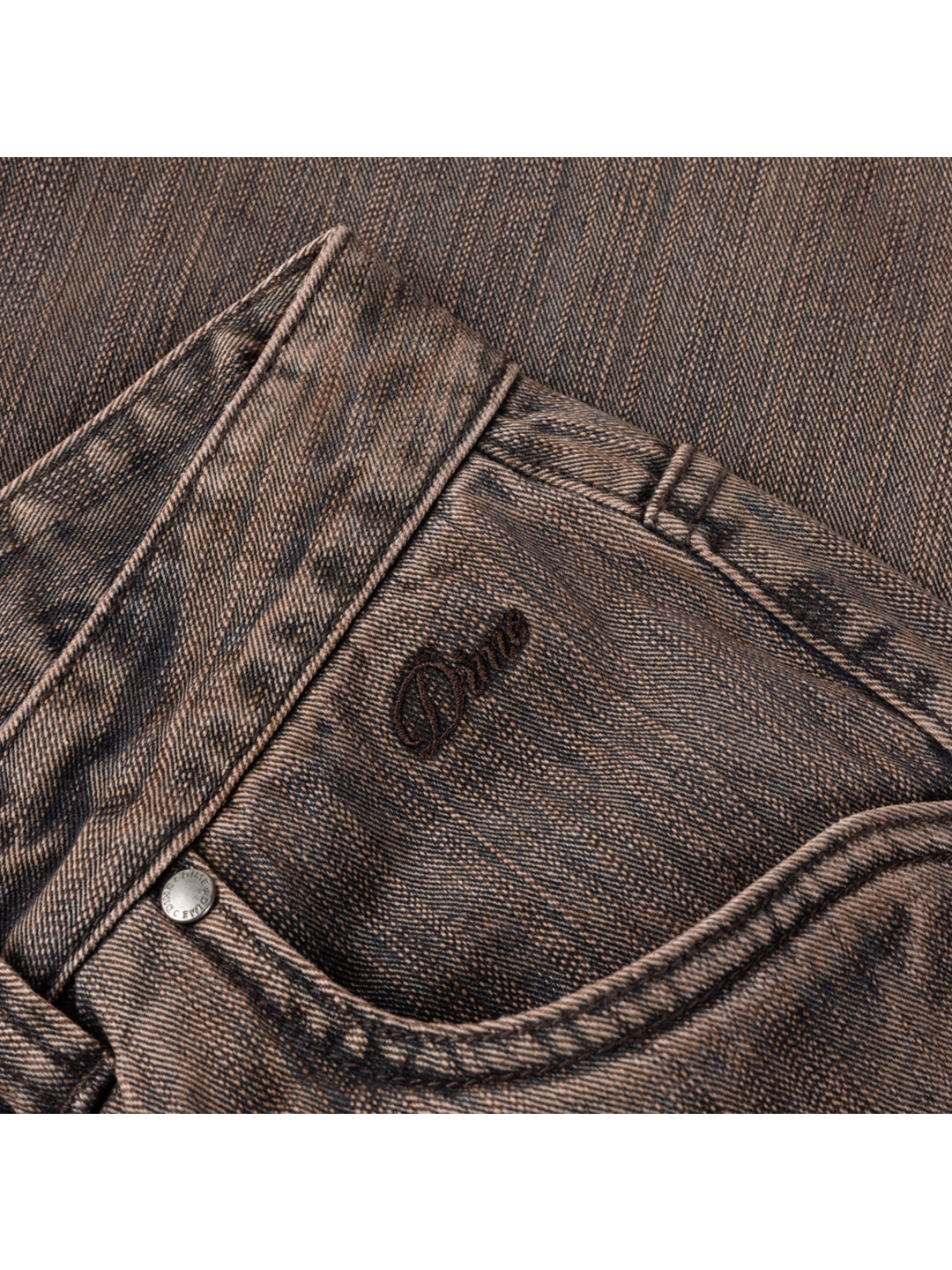 Relaxed Denim Pants Brown