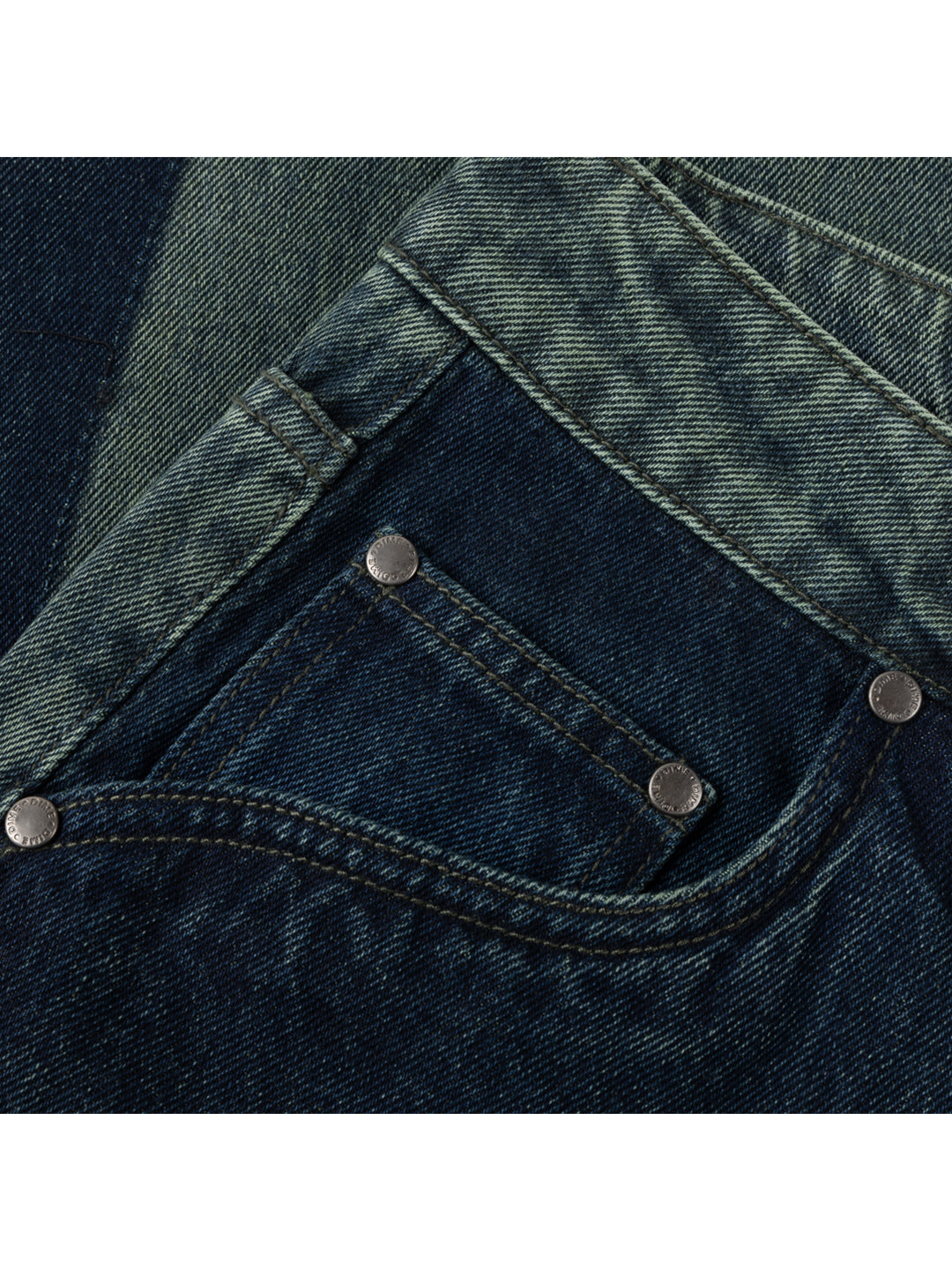 Baggy Denim Pants Turquoise