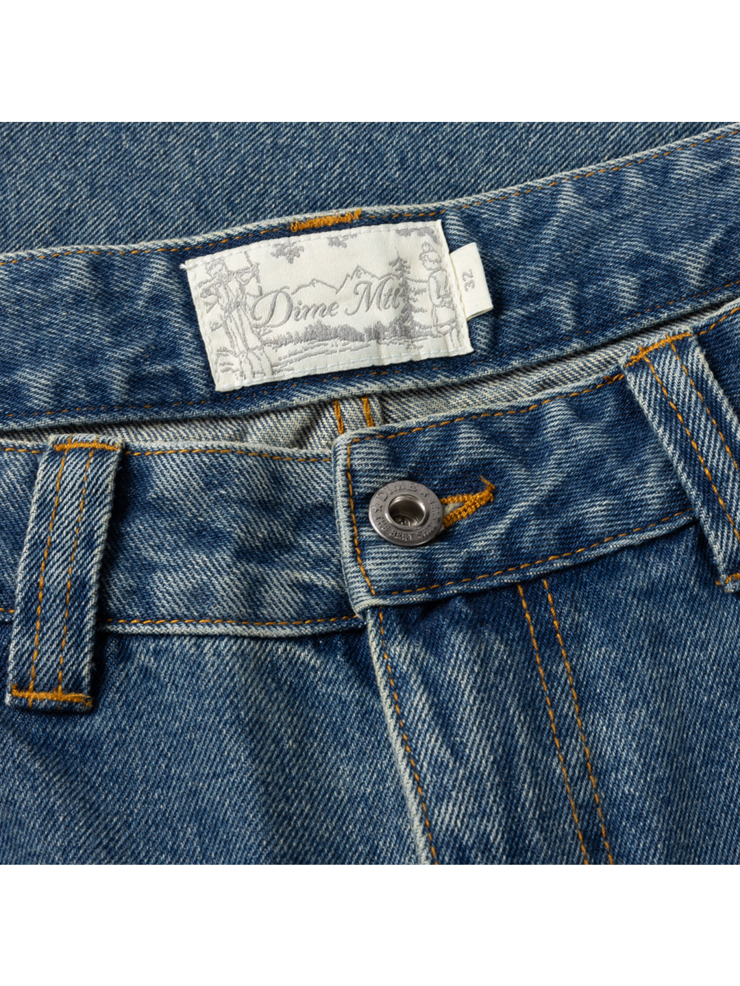 Relaxed Denim Pants Blue