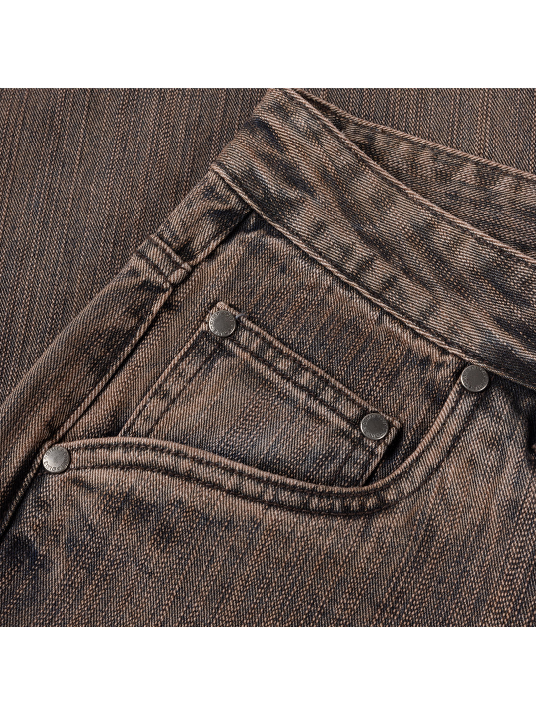 Relaxed Denim Pants Brown