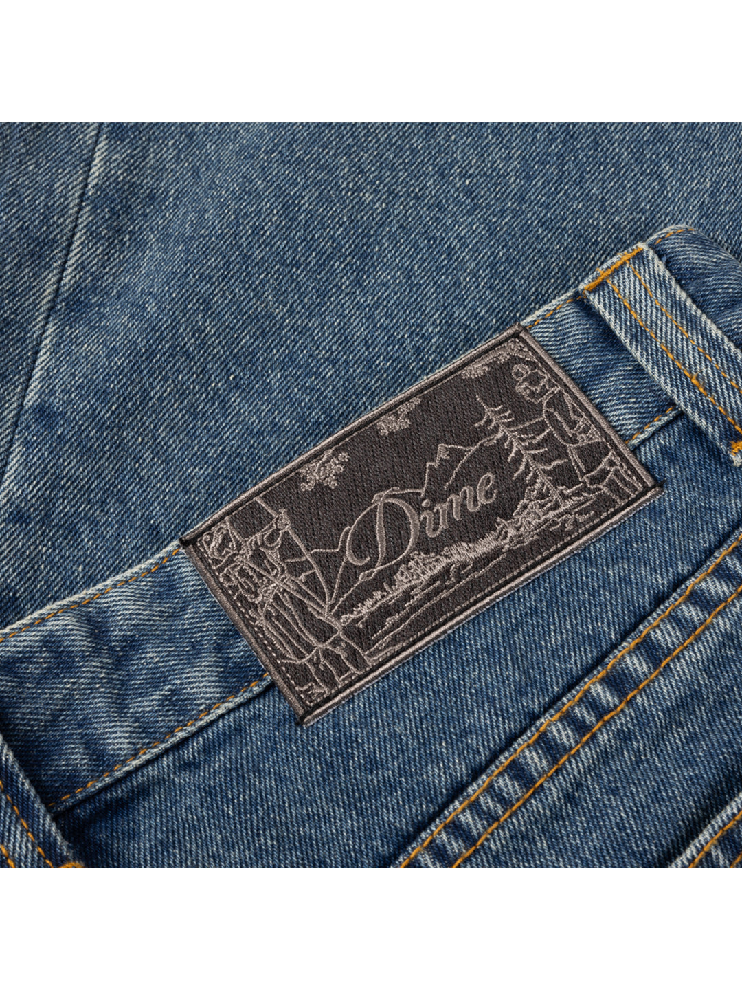 Straight Denim Pants Blue