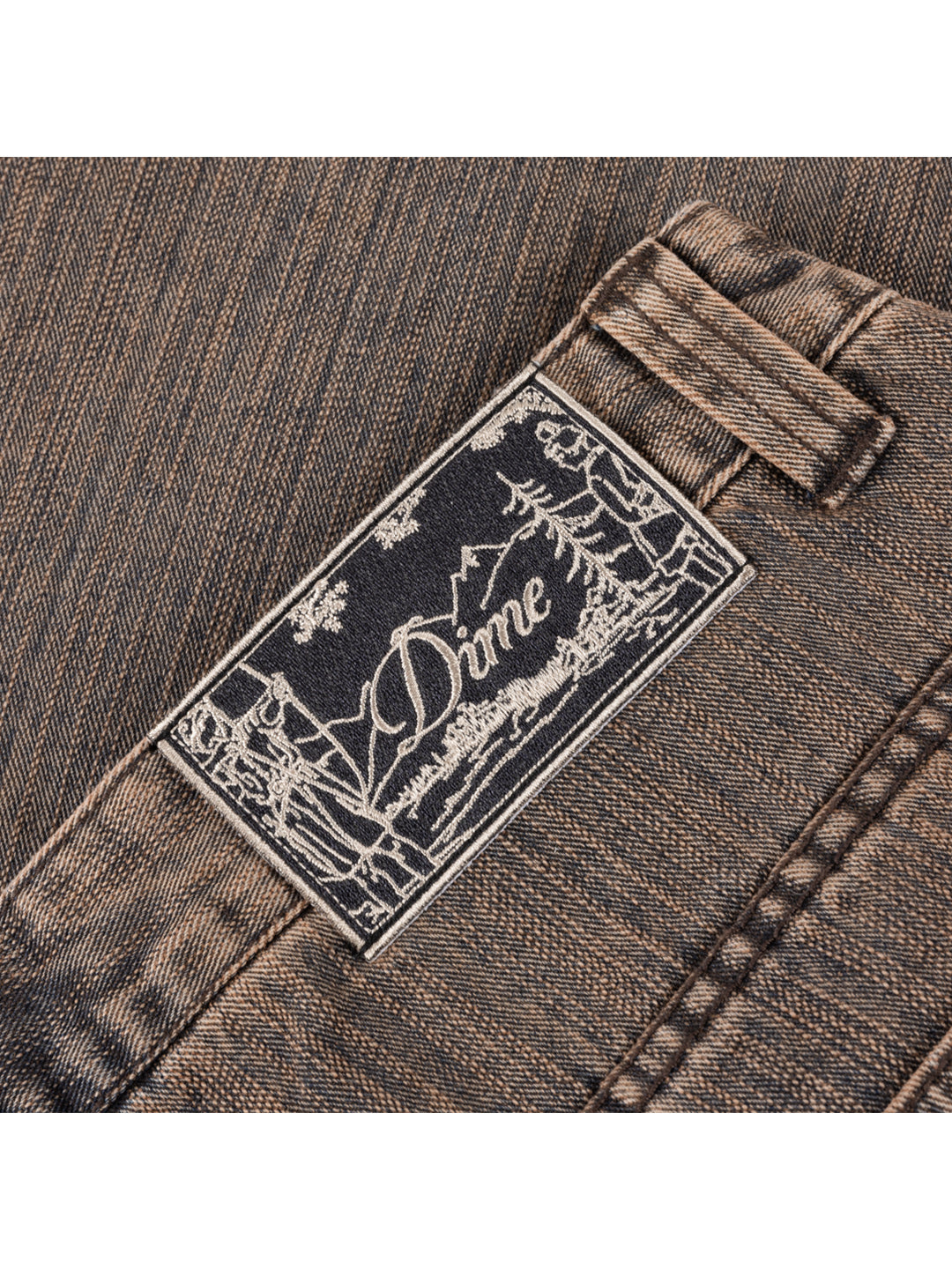 Classic Denim Shorts Brown
