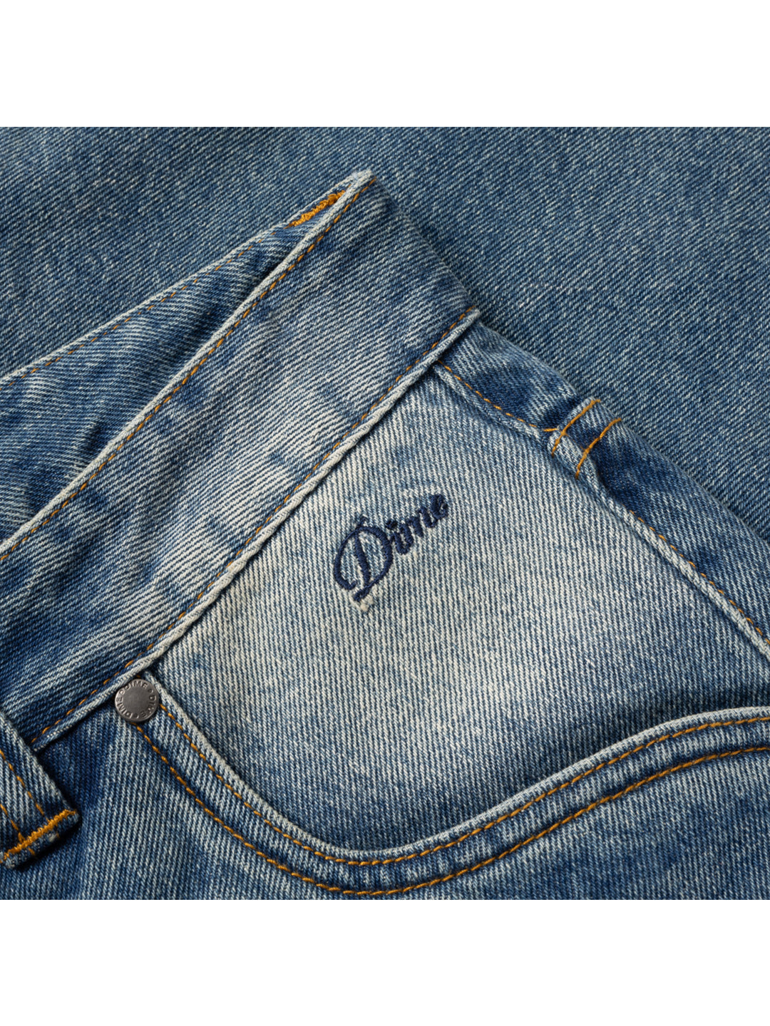 Relaxed Denim Pants Blue