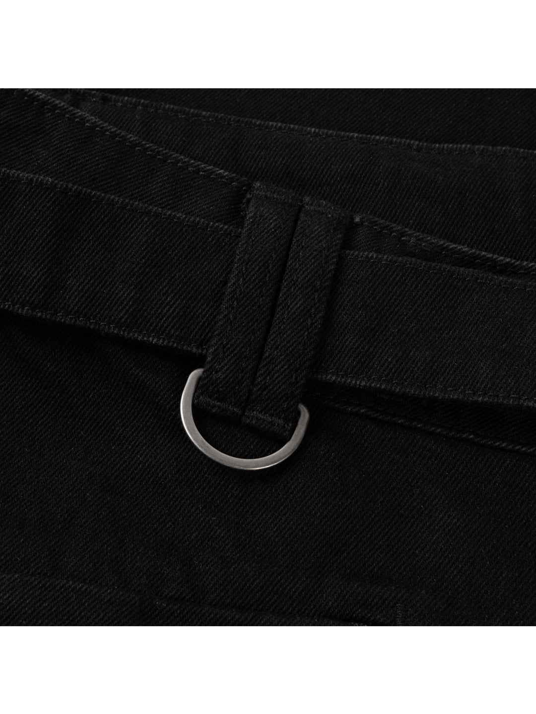 Tech Denim Shorts Black