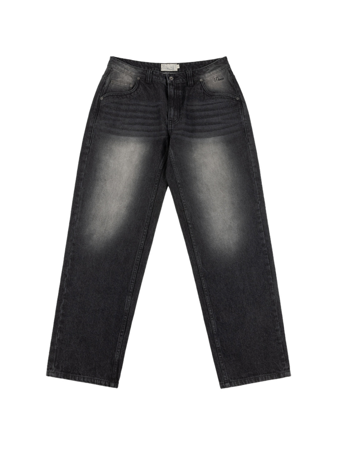 Relaxed Denim Pants Black