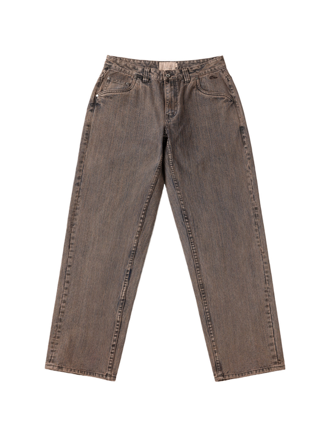Relaxed Denim Pants Brown