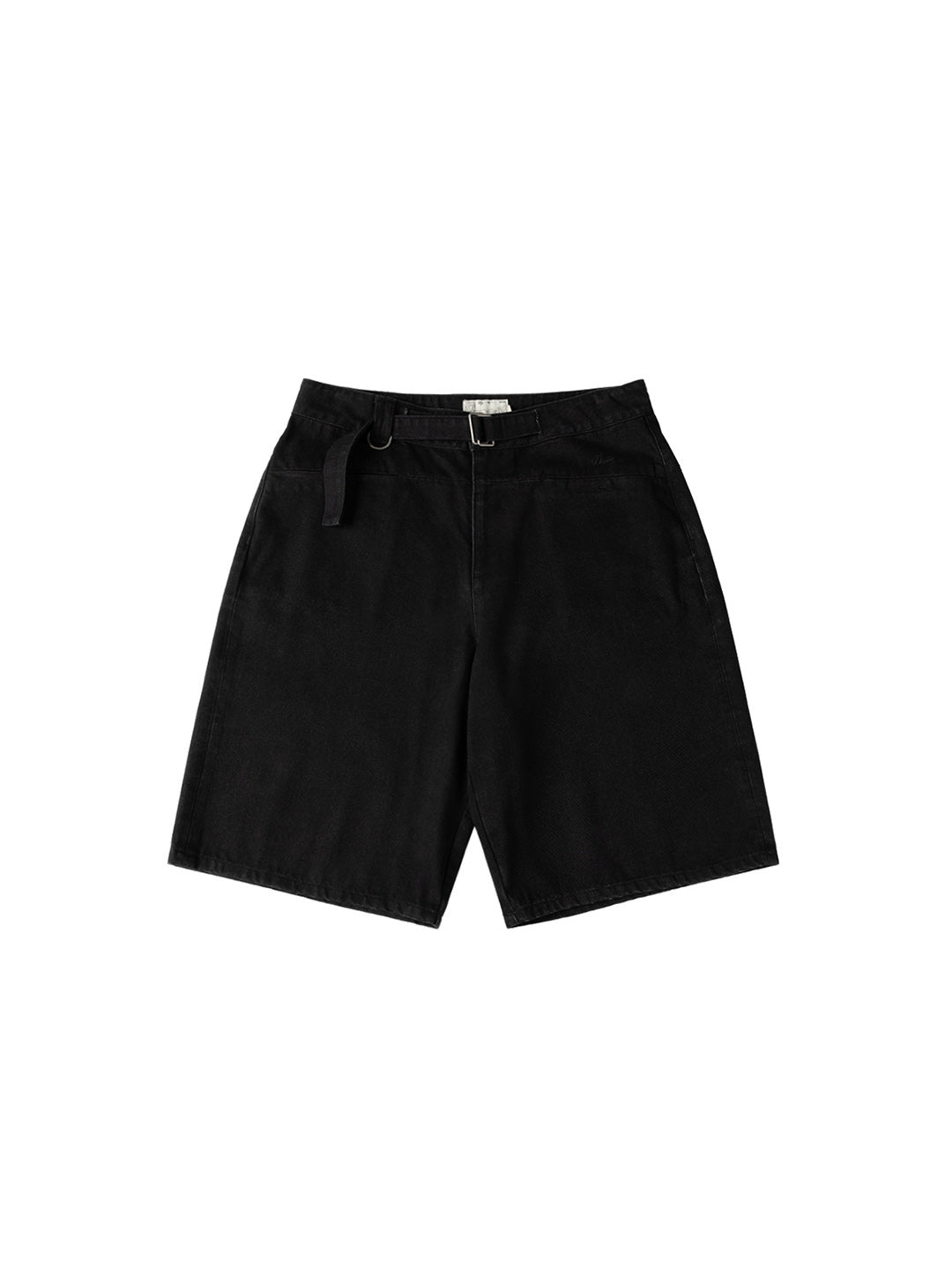 Tech Denim Shorts Black