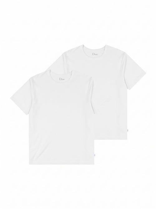 2 Pack Basics Tee White