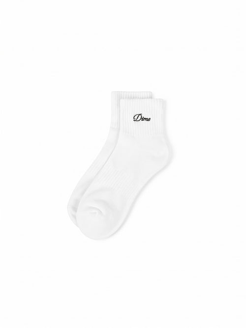 2 Pack Ankle Socks White