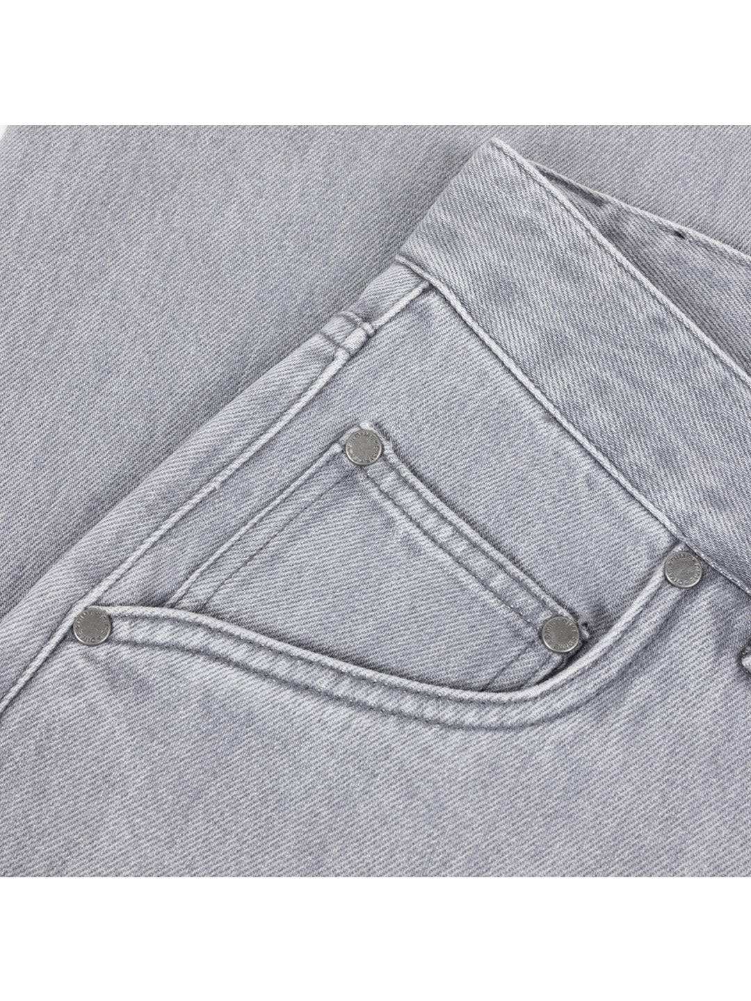 Straight Denim Pants Grey
