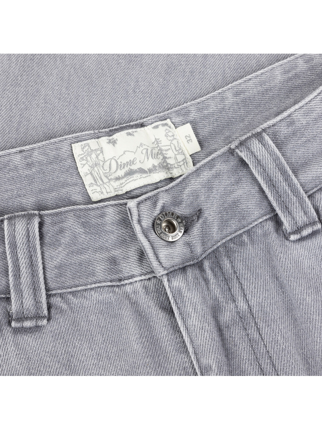 Straight Denim Pants Grey
