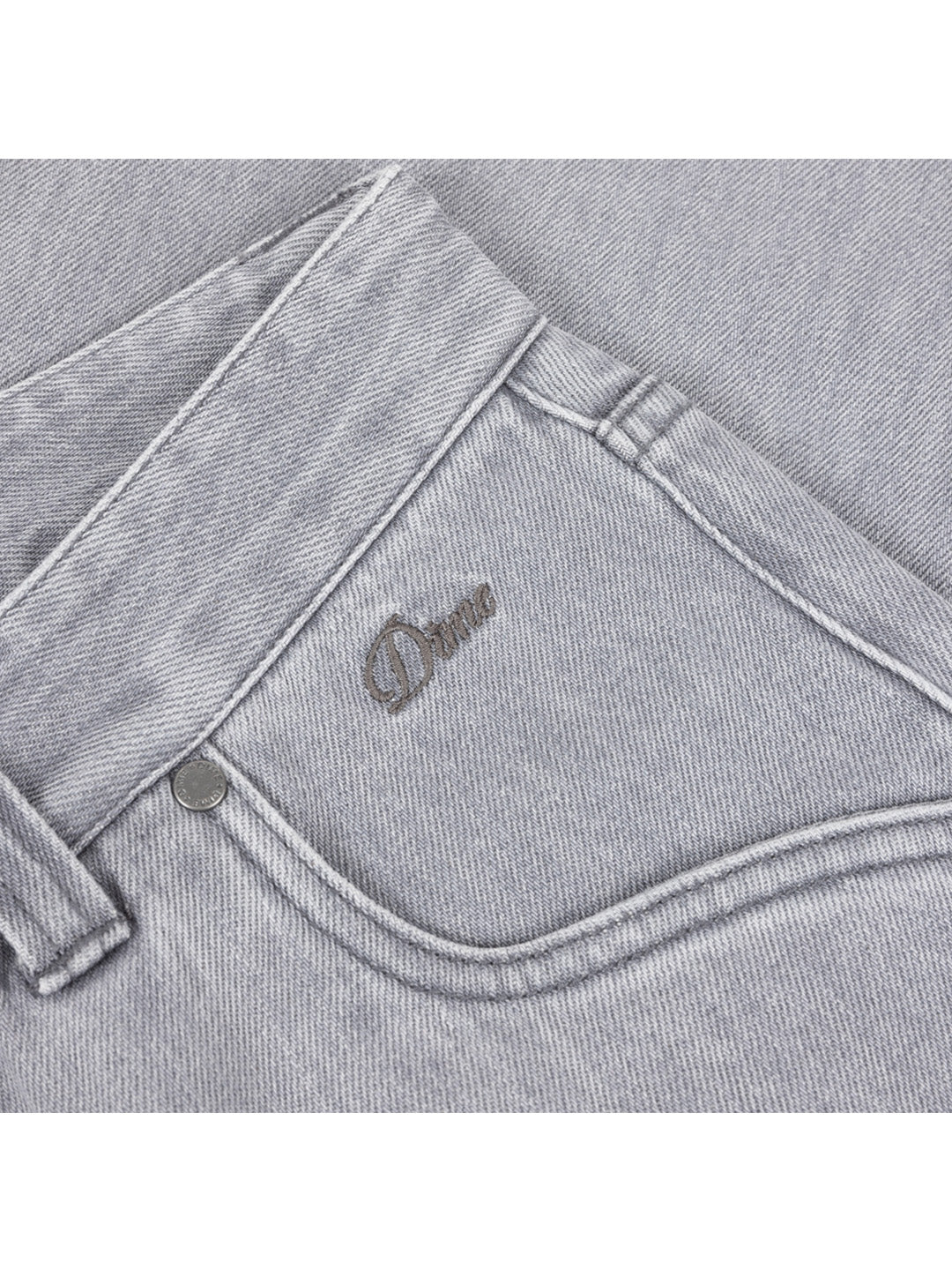 Straight Denim Pants Grey