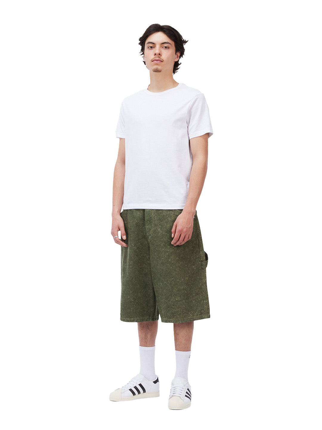Classic Denim Shorts Green