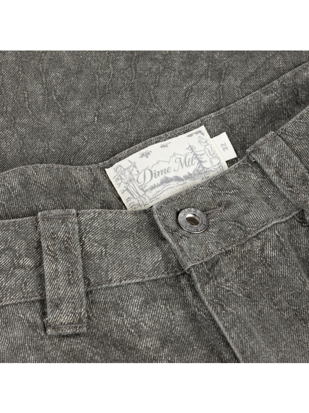 Baggy Denim Pants Grey